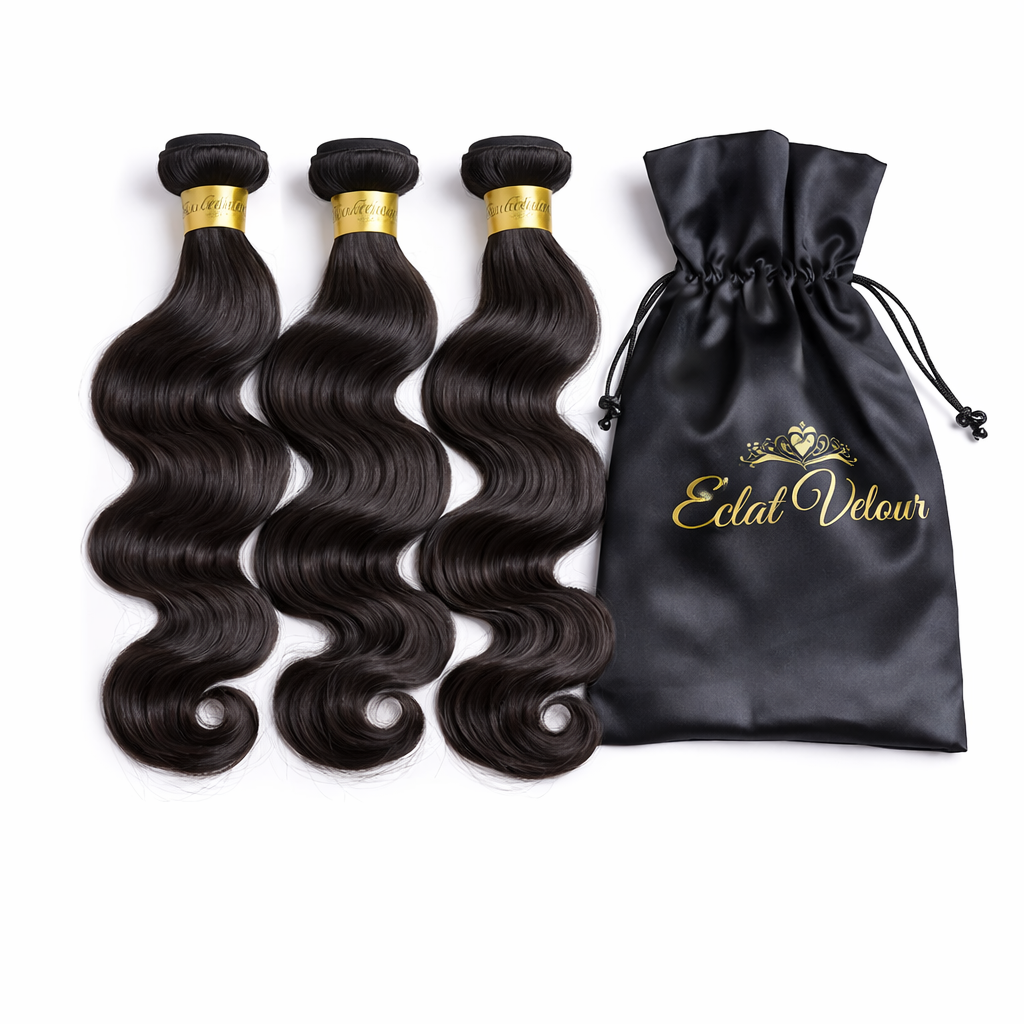 Éclat Velour Body Wave Hair Bundles – 100% Human Hair (3 Bundles)