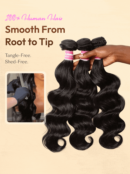 Body Wave Bundles – Pack of 3 (16", 18", 20")