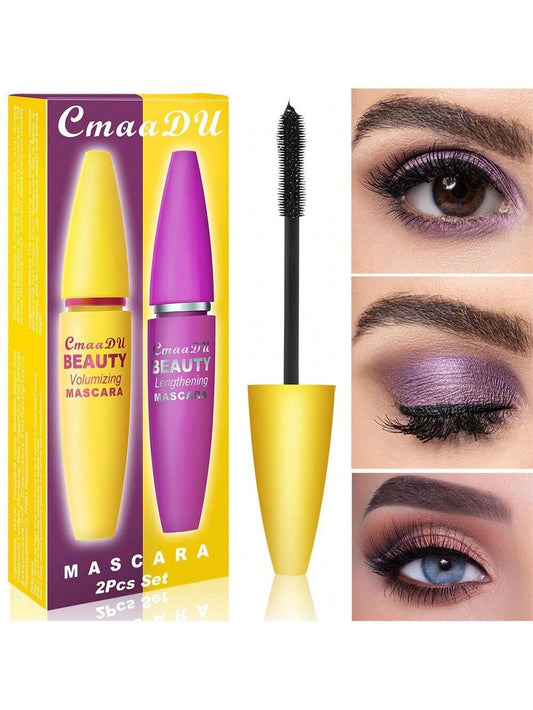 CMAADU Beauty Lengthening & Volumizing Mascara – Pack of 2