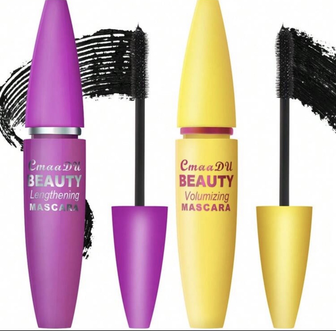 CMAADU Beauty Lengthening & Volumizing Mascara – Pack of 2