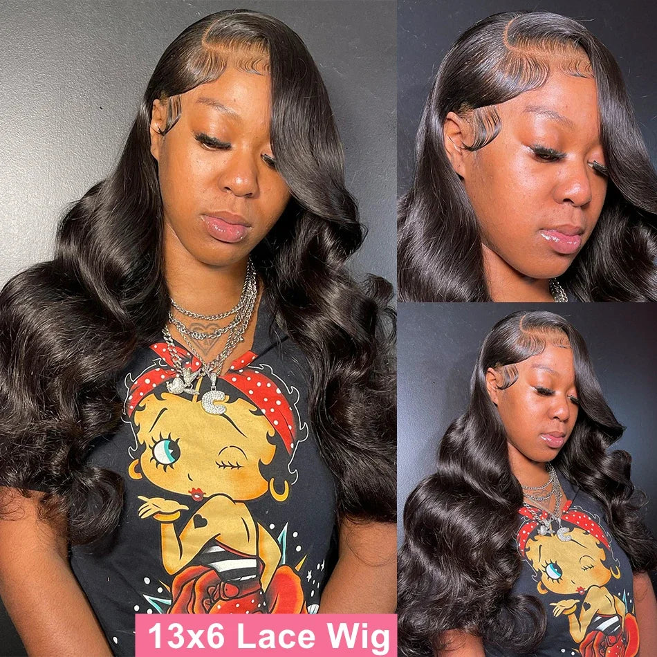 HD Lace Front Body Wave Wig – 100% Human Hair (220% Density)