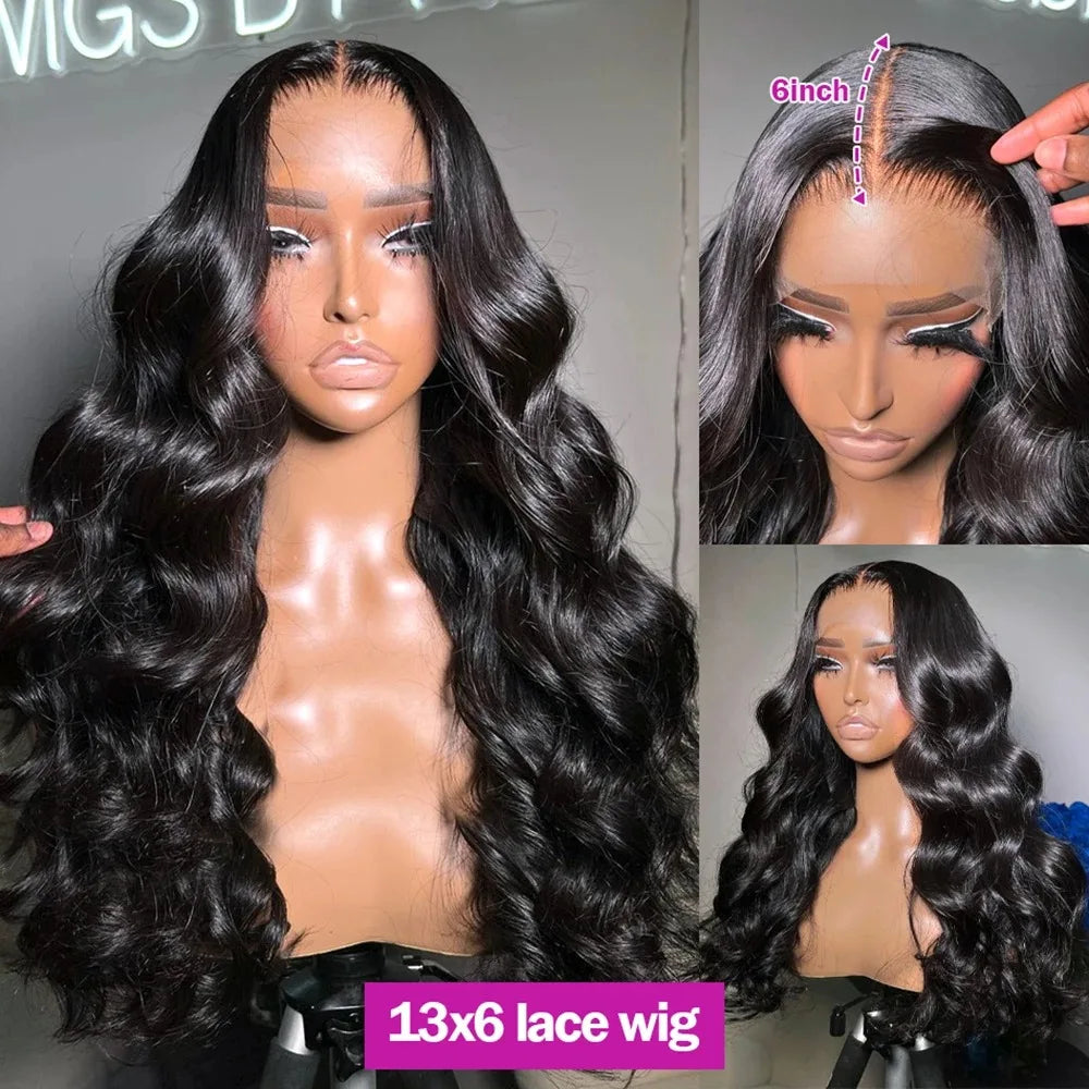 HD Lace Front Body Wave Wig – 100% Human Hair (220% Density)