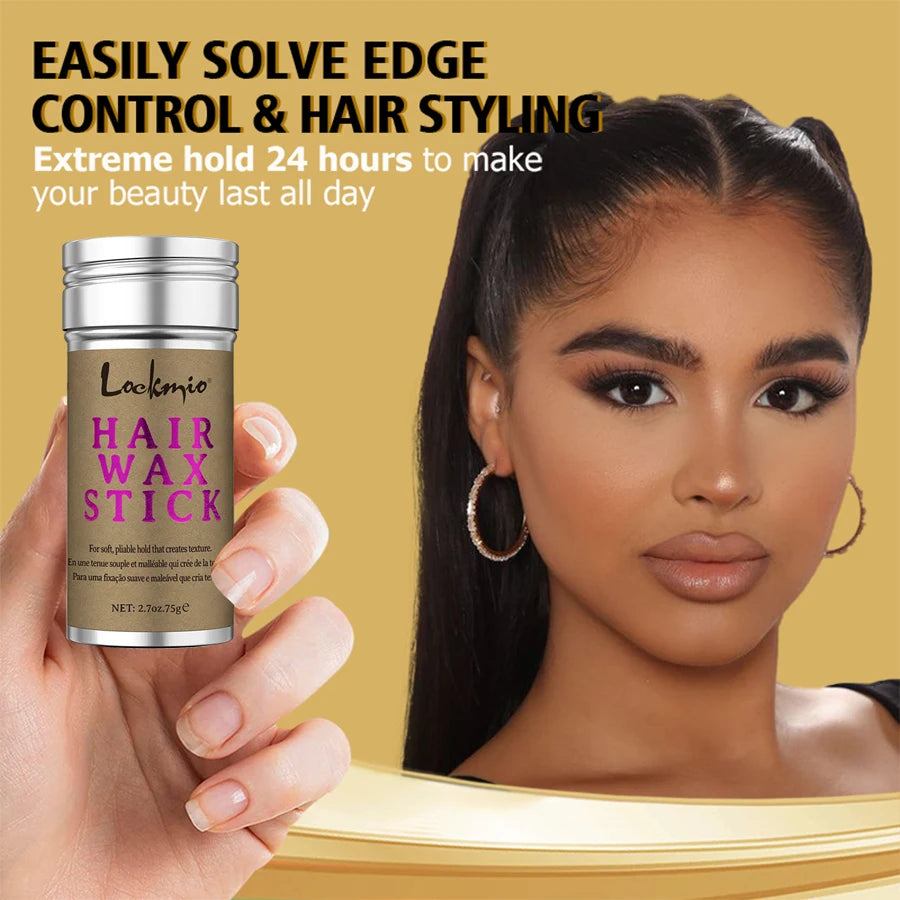 Strong Hold Edge Control Wax • Smooth flyaways • Non-greasy • Long-lasting hold • Perfect for wigs, edges & natural hair